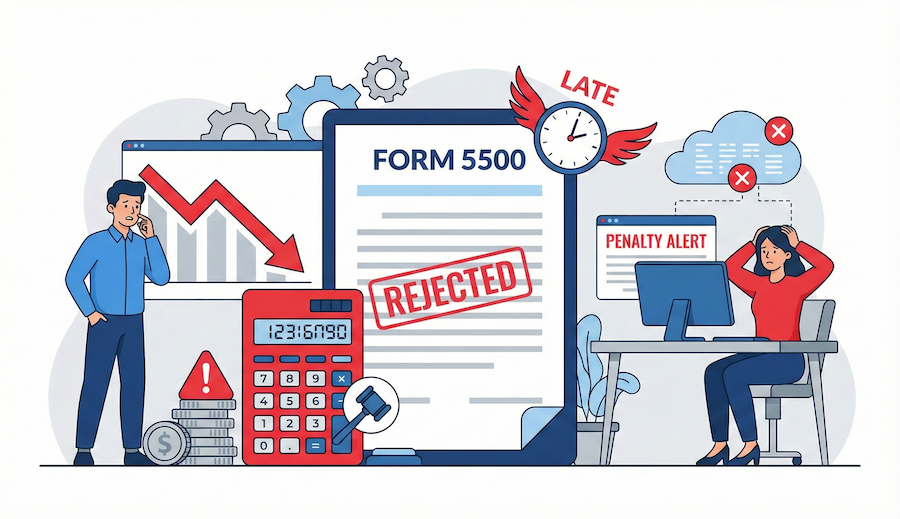 The High Cost of Non-Compliance: Penalties for Late or Rejected Form 5500 Audits